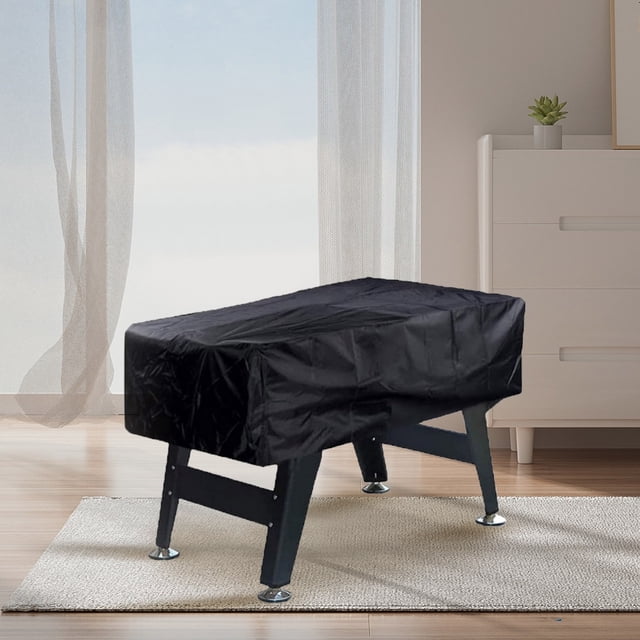 Raindrops Durable Waterproof Foosball Table Cover in Black Oxford Cloth for Indoor Use