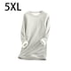 thumbnail image 2 of Ropa interior térmica de mujer portátil Color sólido reutilizable reemplazo de manga larga invierno otoño caliente mantenimiento camiseta de Prendas para la parte del cuerpo gris claro 5XL Minnieouse AP013396-48, 2 of 6