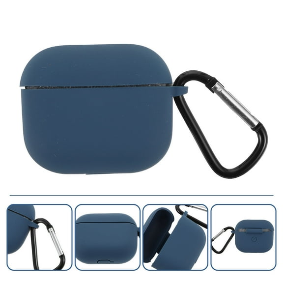 Mobutofu 1Pc 4 Case in Dark Silicone for Earbuds Protection