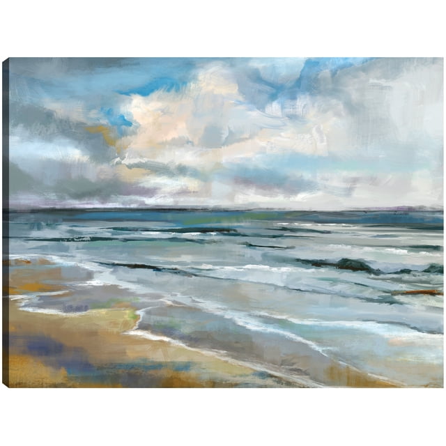 Cuadro Decorativo - Playa de otoño Jr Impresión en canvas, estrechado