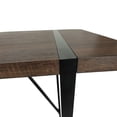 thumbnail image 4 of Modern minimalist MDF desktop, Walnut color metal legs, small sized dining table, computer desk, office desk, kitchen table, for 6 Seat.Suitable for kitchen, dining room, living room, 4 of 9