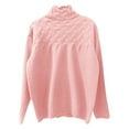 thumbnail image 4 of Baberdicy Sweaters for Women, Women Turtleneck Sweater Women Cowl Neck Sweater for Women Womens Sweaters Pink, 4 of 4