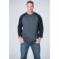 thumbnail image 2 of Liberty Blues Men's Big & Tall Crewneck Raglan Tee, 2 of 2