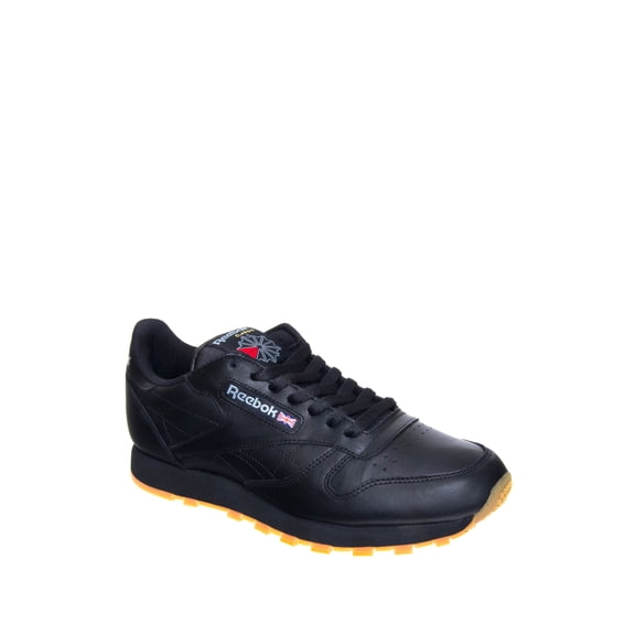 Reebok Men's Classic Leather Low Top Sneaker - Black Gum