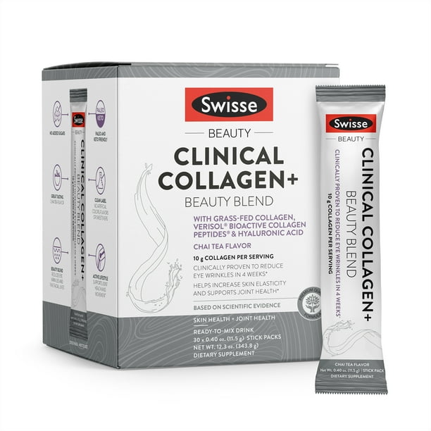 Swisse Clinical Collagen+ Beauty Blend, GrassFed Collagen, VERISOL