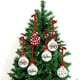 thumbnail image 3 of Advancent 25/30 Uds. Adornos de acrílico transparente de Navidad DIY en blanco con cinta roja colgantes de árbol de Navidad para fiesta Kits de decoración para fiestas 25 piezas, 3 of 6