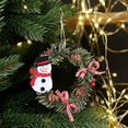 thumbnail image 1 of Adornos navideños, adornos navideños, regalos navideños. Colgante decorativo navideño de madera, ideal para puertas y chimeneas de árboles de Navidad. Pequeño adorno decorativo., 1 of 6