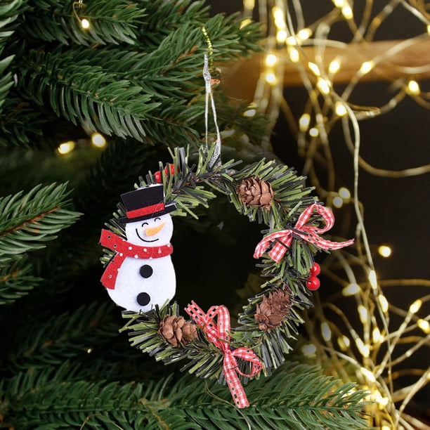 Adornos navideños, adornos navideños, regalos navideños, colgante decorativo navideño de madera, apto para puertas de árboles de Navidad y chimeneas, pequeño decorativo