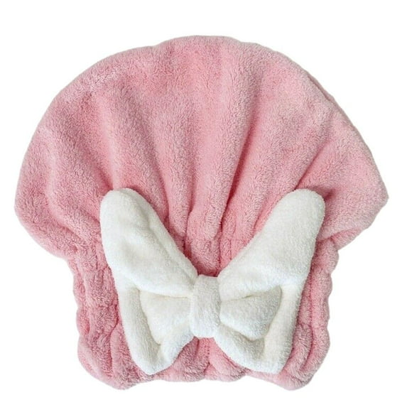 Chendee Super Absorbant pour Humide, Bonnet de Séchage en Microfibre-Rose
