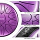 thumbnail image 2 of Tambor de acero LEKATO Rain Drum, 6 pulgadas, 11 notas en re mayor, 2 of 6