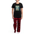 thumbnail image 4 of CafePress - Wheaten Irish Soda Bread Women's Dark Pajamas - Women's Short Sleeve Print T-Shirt and Pants Dark Cotton Pajama Set, 4 of 7