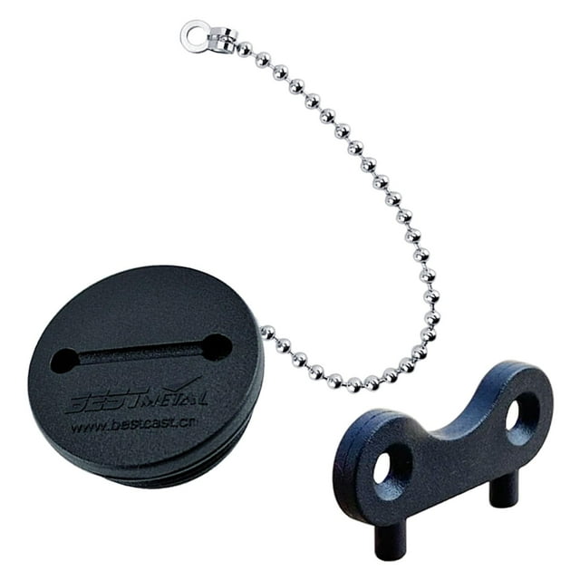 Relleno de cadena de acero inoxidable con buen sellado, duradero y apto para relleno de cubierta de barco. Negro con llaves