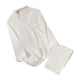 thumbnail image 1 of Gibobby Ropa de abrigo de encaje con cuello en V y manga larga para mujer, conjunto de dos piezas, ropa para el (Blanco, XL), 1 of 5