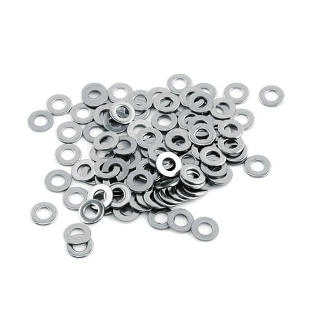 

WCX 100pcs 304 Stainless Steel Metric Washers Kit Flat Screw Repair Tool Explosion Proof Environmental Non Toxic (M4*9 * 0.8)-0614