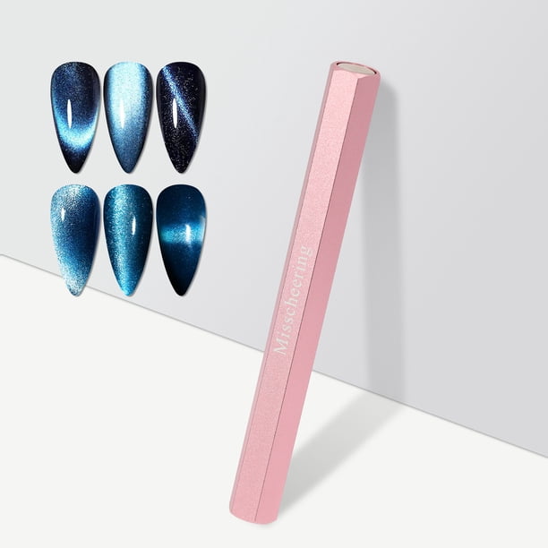 Herramientas magnéticas para decoración de uñas, bolígrafo magnético de doble punta, herramienta magnética, barra magnética hexagonal, barra magnética para uñas, imán de plástico