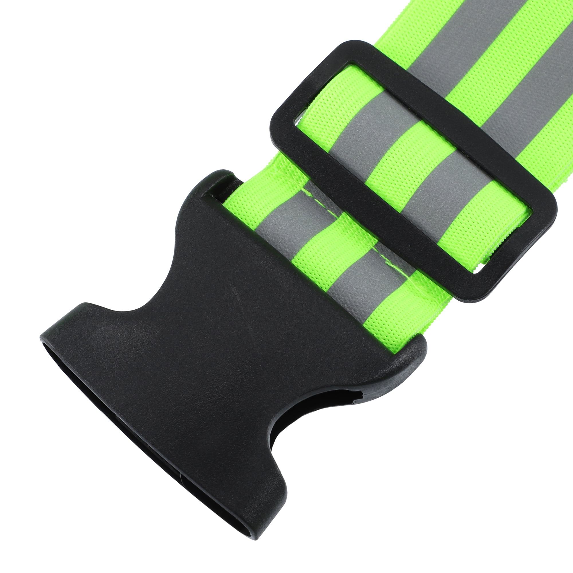 Unique Bargains Reflective Belt High Visibility Cycling at Night Green 3pcs
