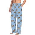 thumbnail image 2 of Daiia Terrier Men's Sleep Pant with Pockets and Drawstring,Pajama Pants-Medium, 2 of 9