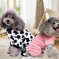 thumbnail image 4 of TELOLY Dog Clothes,Comfortable Fit Pet Pajamas,Prevents Dirt Soft Fabric Dog Onesie,Blue,Black, 4 of 4