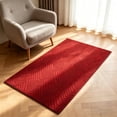 thumbnail image 6 of HOZADOIE Front Door Mat, Thick Durable Entryway Rug for Outdoor Indoor, Dirt Trapper Super Absorbent Door Mat for Entrance Outside Patio Porch, 31.5" X 19.7", Red, 6 of 6