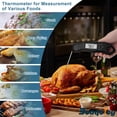 thumbnail image 6 of Beaquicy  Instant Read Meat Thermometer Waterproof with Magnet,and Stainless Steel Probe for Kitchen Cooking, 6 of 7