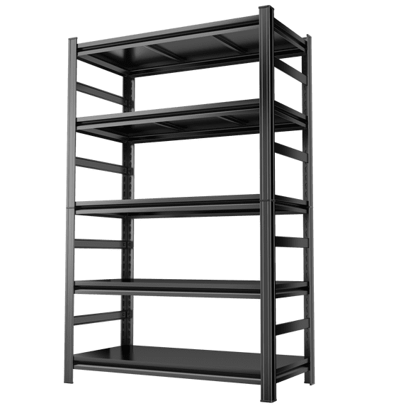72''H*48W'' Metal Garage Shelving Heavy Duty Garage Storage Shelves Organizer for Heavy Tools and Equipment, 5 Tier Metal Shelves Adjustable Shelf for Pantry Kitchen Warehouse, Corporate Purchase