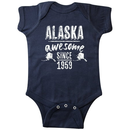

Inktastic Alaska Awesome Since 1959 Gift Baby Boy or Baby Girl Bodysuit