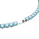 thumbnail image 3 of Collar Swarovski Matrix Tennis con cristales de color azul brillante rodio, 3 of 5