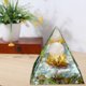 thumbnail image 2 of Estatuilla de decoración de arte de oficina en casa de curación de meditación de pirámide de cristal (F) Ehuebsd Libre de BPA, 2 of 8