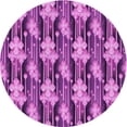 thumbnail image 1 of Ahgly Company Machine Washable Indoor Round Transitional Dark Magenta Purple Area Rugs, 6' Round, 1 of 7