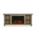 thumbnail image 4 of Real Flame Penrose 58" Slim Solid Wood & Glass Electric Fireplace in Driftwood, 4 of 8