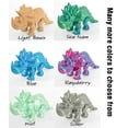 thumbnail image 3 of Clever Contraption Jumbo Fidget Triceratops | Articulating Dinosaur Sensory Companion for and Adults, 3 of 10