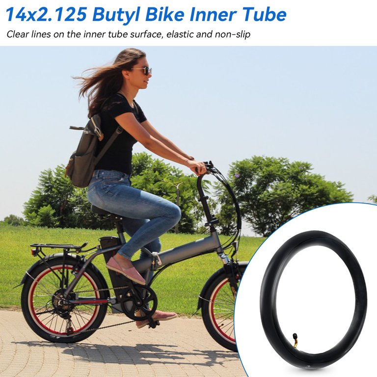2 Chambres à Air Pour Vélo électrique STAIBC - 14 X 2,125 Pouces, Valve Coudée CR202 (neuves)