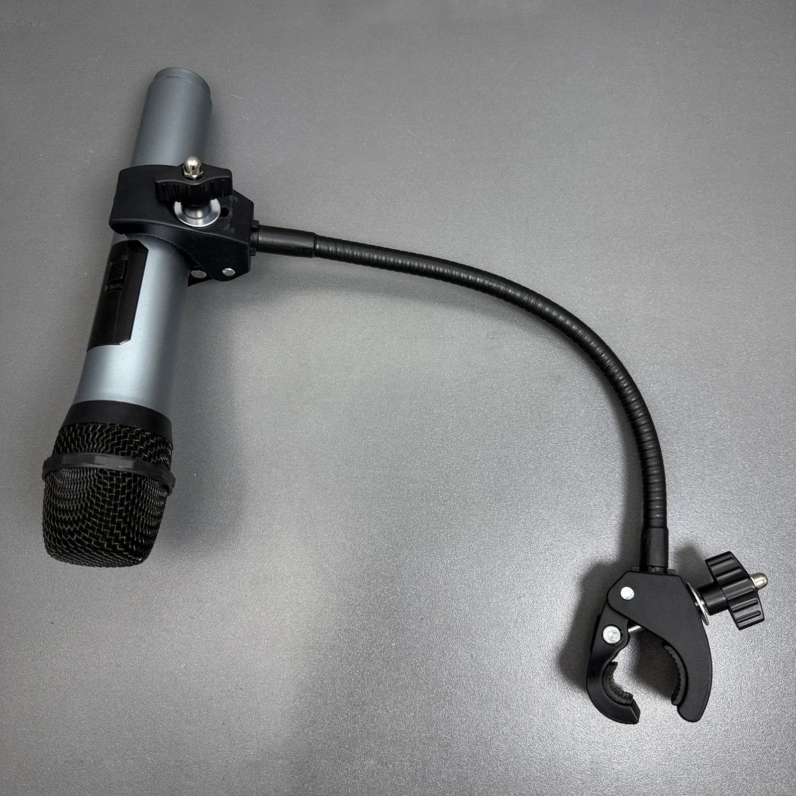 Adjustable Microphone Holder Clamp Gooseneck Arm Clip for Music Recording Equipment and Live Broadcast Accessories