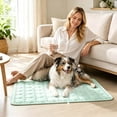 thumbnail image 4 of Summer Pet Cooling Pad Non- Ice Silk Sleeping Cushion Machine Washable Portable Mat for Cats Dogs 28.7x20.9 Inch, 4 of 5
