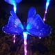 3pcs Garden Solar Lights Outdoor Solar Butterfly Lights Color Changing LED Stake Light With Waterproof Fiber Decorative Lights