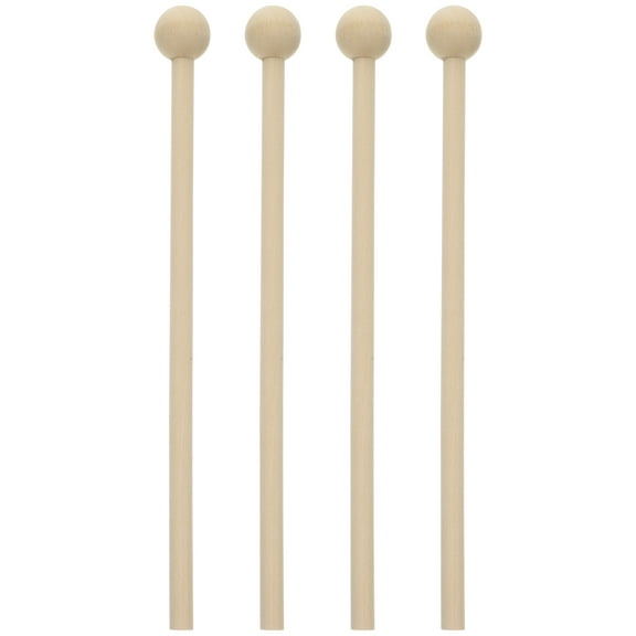 TUIBELYN 4pcs Kids Wood Drumsticks Percussion Sticks for Instruments