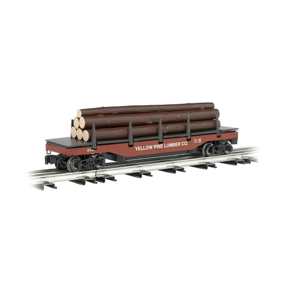 Bachmann-Op Log Dump Car Ylw Pine - O