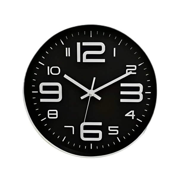Dalazy 12 Inch Wall Clock NonTicking BatteryOperated Pointer