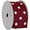 Burgundy, variant on Grosgrain Dots Ribbon by Threadart 3/8" (0.38") - 10 Yards - Hot Pink - Printed White Dot Pattern - For Bows, Decorations, Hair Clips, and More - 3/8" Hot Pink 159