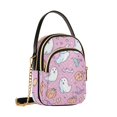thumbnail image 7 of FORMRS Crossbody Bag for Women Quilted Travel Shoulder Cell Phone Purse with Chain Strap Handbag, Purple Halloween, 7 of 7