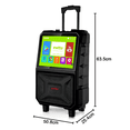 thumbnail image 3 of EWTTO ET-P5785MBC Karaoke Portátil con Pantalla Táctil 14.1", Micrófono Inalámbrico, Bluetooth 5.0, HDMI, USB, TF, Batería Recargable, Carrito, 3 of 8