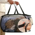 thumbnail image 3 of Larpur 72L High-density Mesh Ployster Horizontal Popup Laundry Hamper,Black, 3 of 6