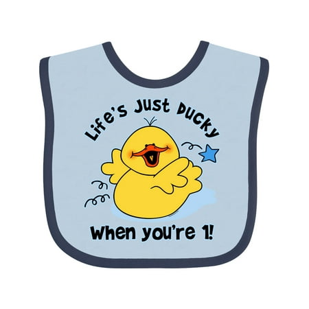 

Inktastic Life s Ducky 1st Birthday Gift Baby Boy or Baby Girl Bib