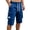 Blue, variant on OIOLOYJM Mens Cargo Shorts Casual Drawstring Summer Athletic Hiking Bermuda Shorts Relaxed Fit Outdoor Work Shorts with Multi Pockets Army Green L