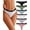 6Pack A, variant on FINETOO Cotton Thongs for Women Soft Low Rise Thong Ladies Panties Womens Underwear 6 Pack S-XL