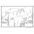 thumbnail image 2 of VWAQ Coloring Wall Prints - Ocean Sea Life Dry Erase Whiteboard Decal - DRV10, 2 of 2