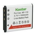 thumbnail image 2 of Kastar 4-Pack Battery and AC Wall Charger Replacement for Casio NP-110 NP-160 Battery, Casio Exilim EX-ZR60, Exilim EX-ZR65, Exilim EX-ZR70, Exilim EX-ZS220 Camera, JVC BN-VG212 BN-VG212U Battery, 2 of 6
