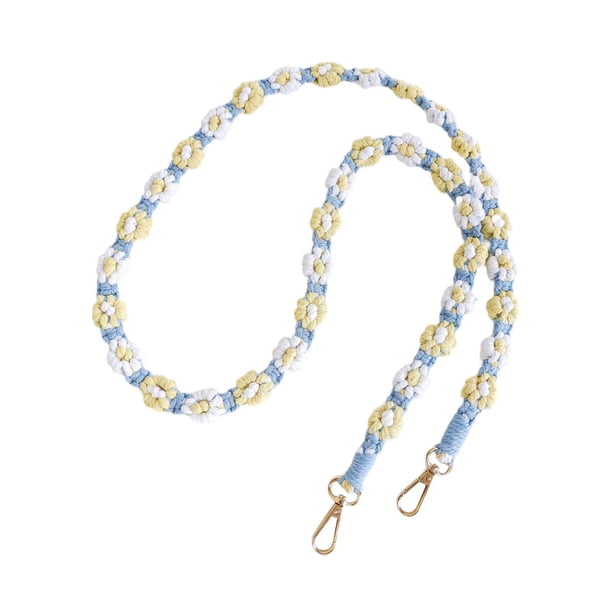 Cordón para teléfono de macramé Hugo amarillo llavero pulsera para mochila bolso llave de coche