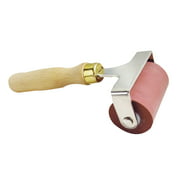 fashionhome Printing Ink Paint Rubber Brayer Anti-Skid Wooden Handle Roller Printing Crafts Projects Tool 5/10cm