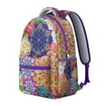 thumbnail image 2 of Tribal Inspired Laptop Backpack - 17" Sleeve & Multiple Storage Pockets | Boho Style College Bag for Students, Professionals & Trendy Travelers, 2 of 6